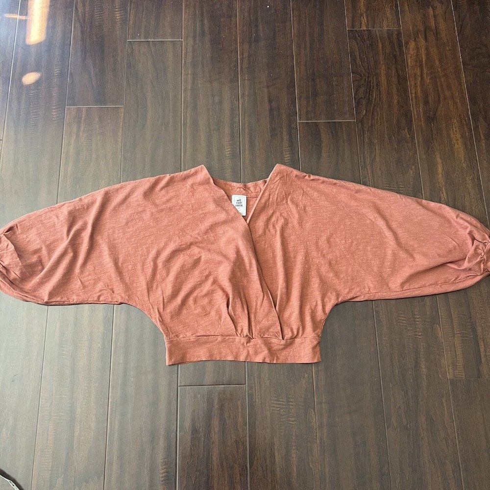 we the people Dolman Sleeve Crop Top Burnt orange Size: small